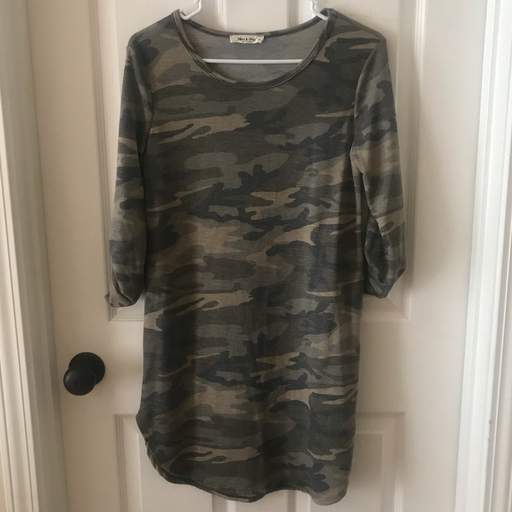 Camouflage Knit Dress